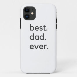 Capa Para iPhone 11 melhor pai sempre escuro