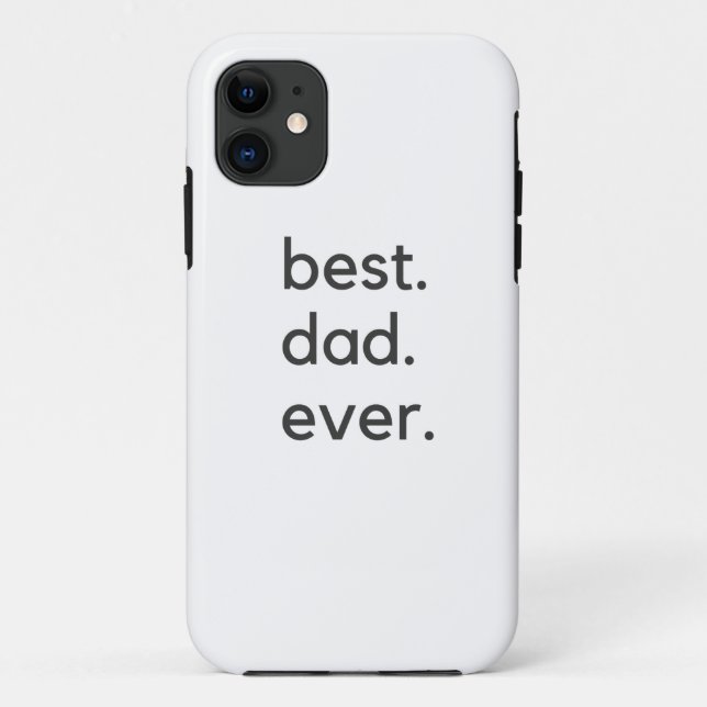 Capa Para iPhone 11 melhor pai sempre escuro (Verso)