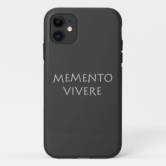 Capa Para iPhone 11 Memento vivere (Verso)