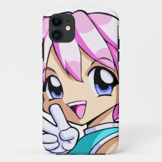 Capa Para iPhone 11 Menina bonito do Anime