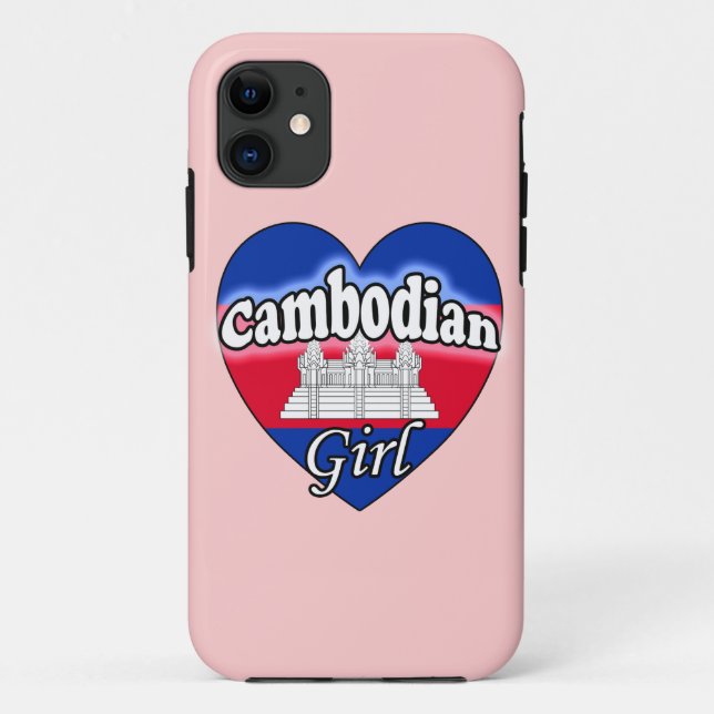 Capa Para iPhone 11 Menina Cambojana (Verso)