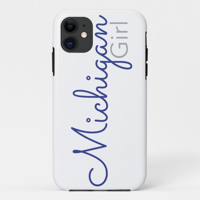 Capa Para iPhone 11 Menina de Michigan (Verso)