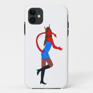 Capa Para iPhone 11 menina diabólica