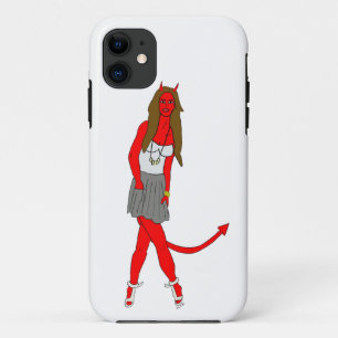 Capa Para iPhone 11 menina diabólica