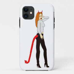 Capa Para iPhone 11 menina diabólica