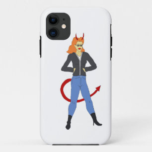 Capa Para iPhone 11 menina diabólica