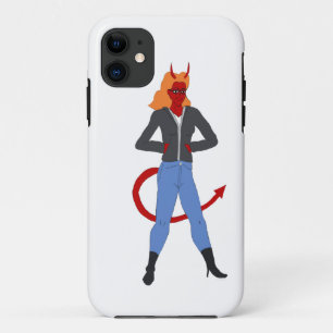 Capa Para iPhone 11 menina diabólica