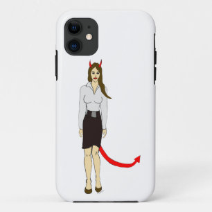 Capa Para iPhone 11 menina diabólica