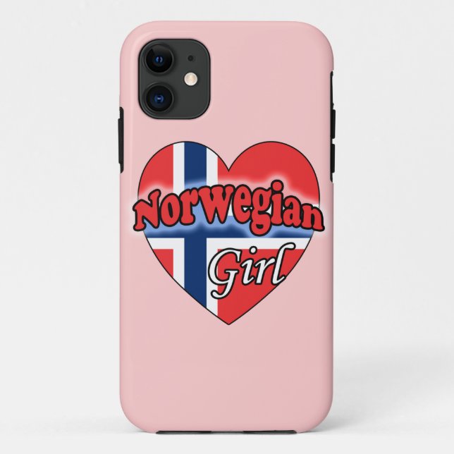Capa Para iPhone 11 Menina Norueguesa (Verso)