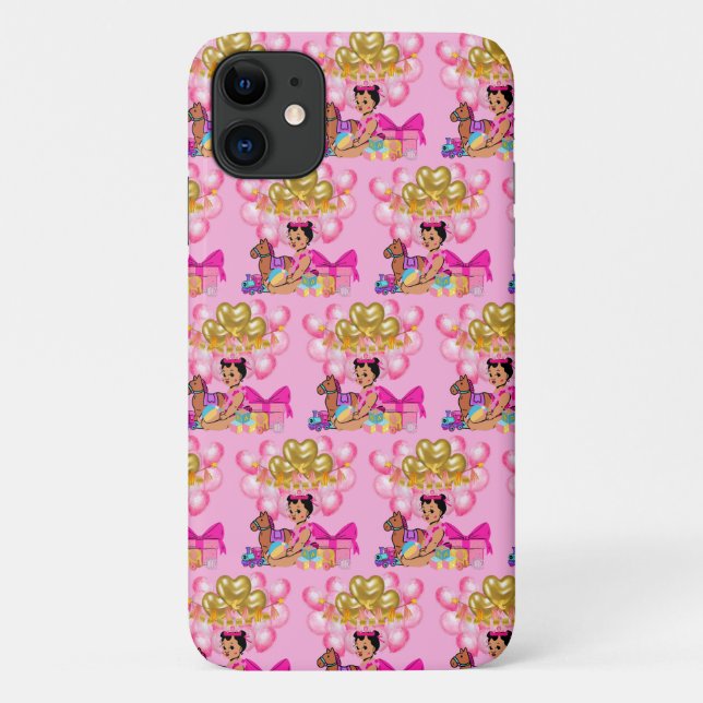 Capa Para iPhone 11 Menina Rosa (Verso)