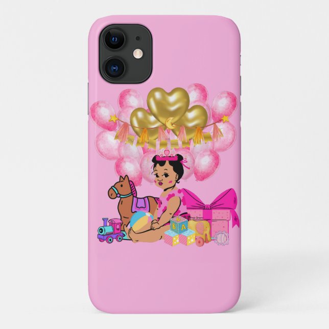 Capa Para iPhone 11 Menina Rosa (Verso)
