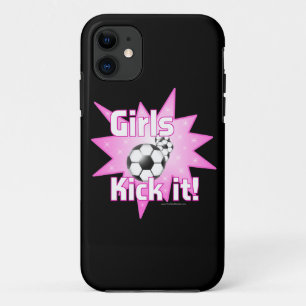 Capa Para iPhone 11 Meninas Chutam Futebol