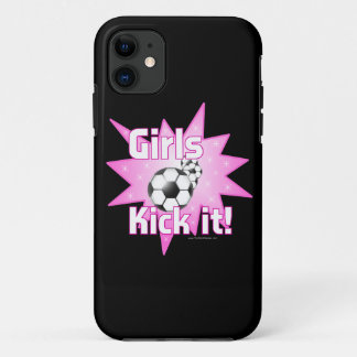 Capa Para iPhone 11 Meninas Chutam Futebol
