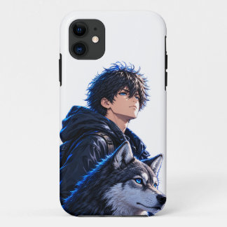 Capa Para iPhone 11 Menino de anime