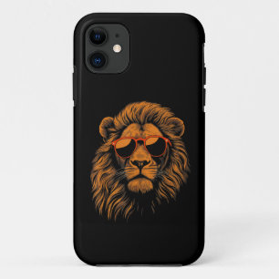Capa Para iPhone 11 Meninos Crianças Divertido Leão Animal