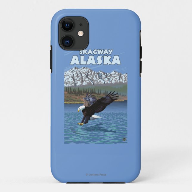 Capa Para iPhone 11 Mergulho da águia americana - Skagway, Alaska (Verso)
