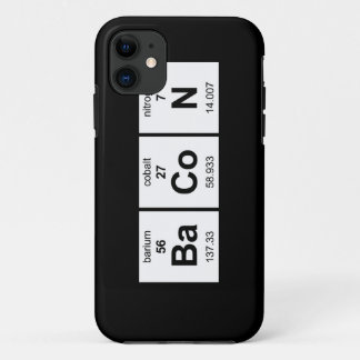 Capa Para iPhone 11 Mesa periódica do bacon