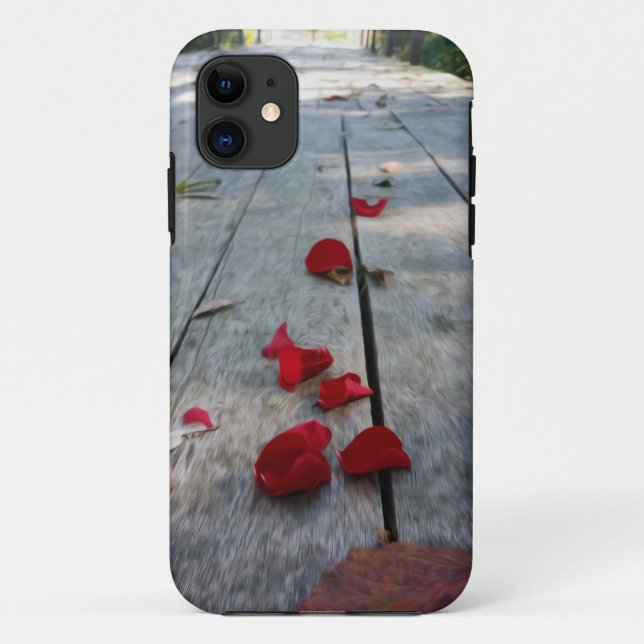 Capa Para iPhone 11 Mesas vermelhas perdidas (Verso)