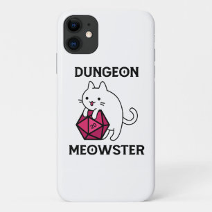 Capa Para iPhone 11 Mestre de Masmorra Gato Engraçado