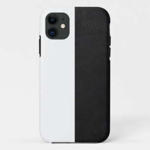 Capa Para iPhone 11 metade branca metade preto tapete bandana