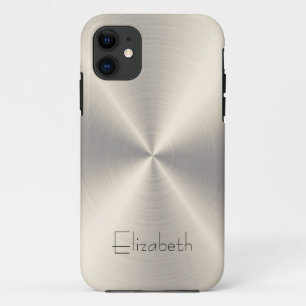 Capa Para iPhone 11 Metal de aço inoxidável