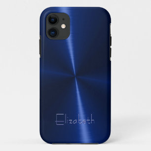 Capa Para iPhone 11 Metal de aço radial brilhante legal
