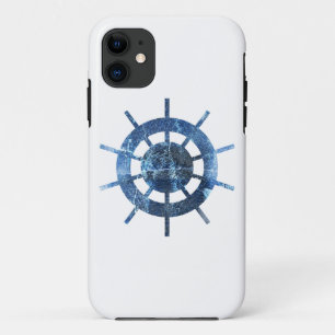 Capa Para iPhone 11 Metal de ferrugem do navio azul