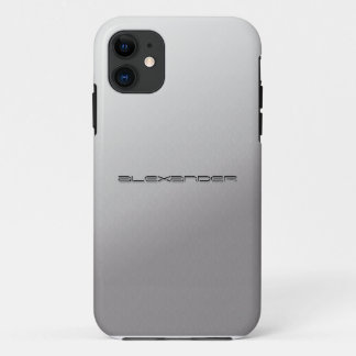 Capa Para iPhone 11 Metal de prata cobrir iPhone5 personalizados