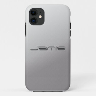 Capa Para iPhone 11 Metal de prata cobrir iPhone5 personalizados
