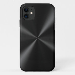 Capa Para iPhone 11 Metal escovado preto