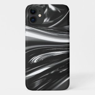 Capa Para iPhone 11 Metal Prateado Fluindo