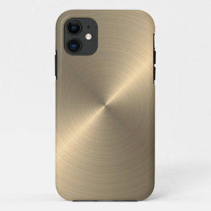 Capa Para iPhone 11 Metálico Dourado radial  Personalizado