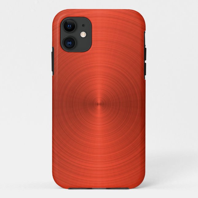 Capa Para iPhone 11 Metálico Laranja (Verso)