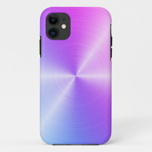 Capa Para iPhone 11 Metálico Raio Azul  Personalizado