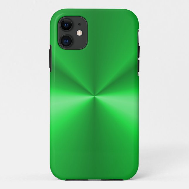 Capa Para iPhone 11 Metálico Verde brilhante (Verso)