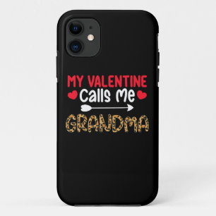 Capa Para iPhone 11 Meu Dia dos Namorados Me Chama de Vovó Leopardo Bú