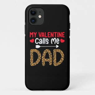 Capa Para iPhone 11 Meu Namorado Me Chama de Pai Onça Xadrez de Búfalo