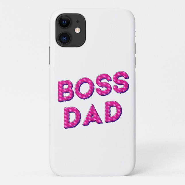 CAPA PARA iPhone 11 MEU PAI É MEU CHEFE, EU TE AMO PAI (Verso)