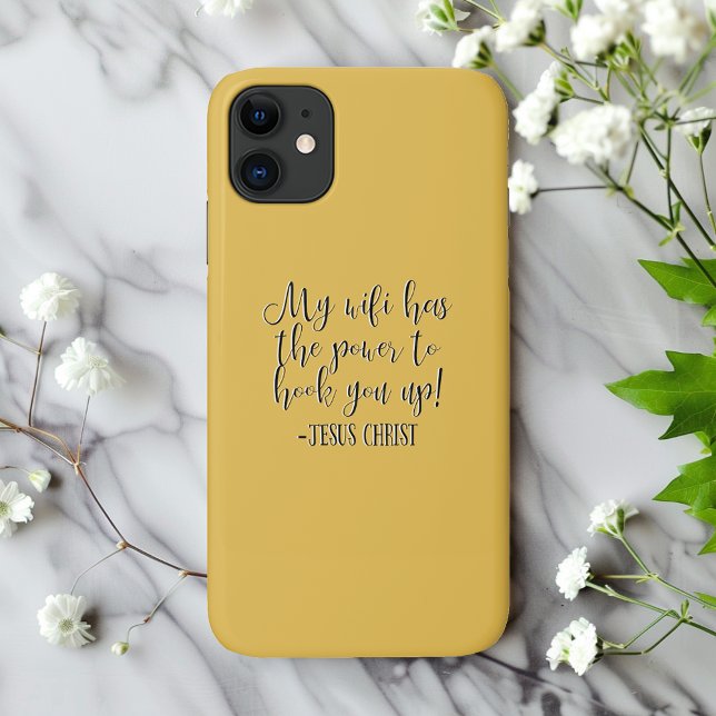 Capa Para iPhone 11 Meu WiFi tem o poder do Cristo Jesus (Criador carregado)