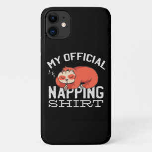 Capa Para iPhone 11 Minha camisa oficial para soneca Sloth