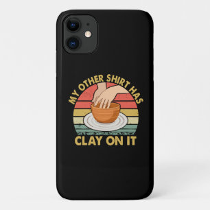 Capa Para iPhone 11 Minha Outra Camisa Tem Argila - Cerâmica Oleiro Ce
