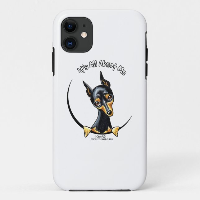 Capa Para iPhone 11 Miniatura Pinscher IAAM (Verso)