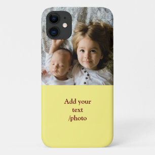 Capa Para iPhone 11 Mínimo simples ADICIONE O TEXTO FOTOGRÁFICO