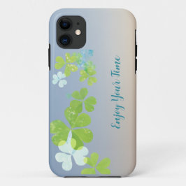 Capa Para iPhone 11 Minúsculo iPhon floral verde moderno