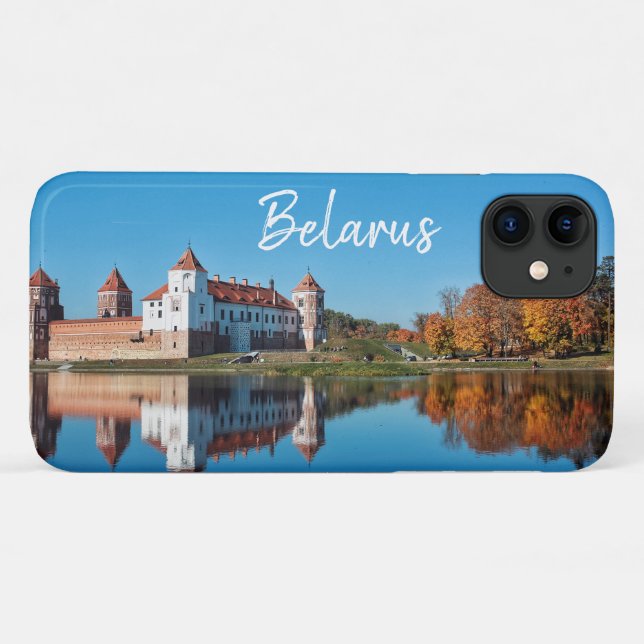 Capa Para iPhone 11 Mir Castle Belarus Architecture iPhone 11 Case (Verso (horizontal))