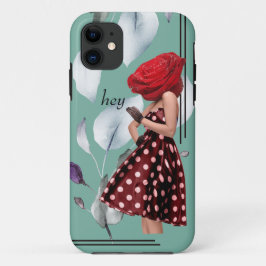 Capa Para iPhone 11 Miss Rosa Legal Collage Pop Art Feminine