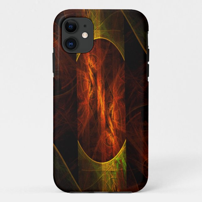 Capa Para iPhone 11 Mística Abstrato da selva (Verso)