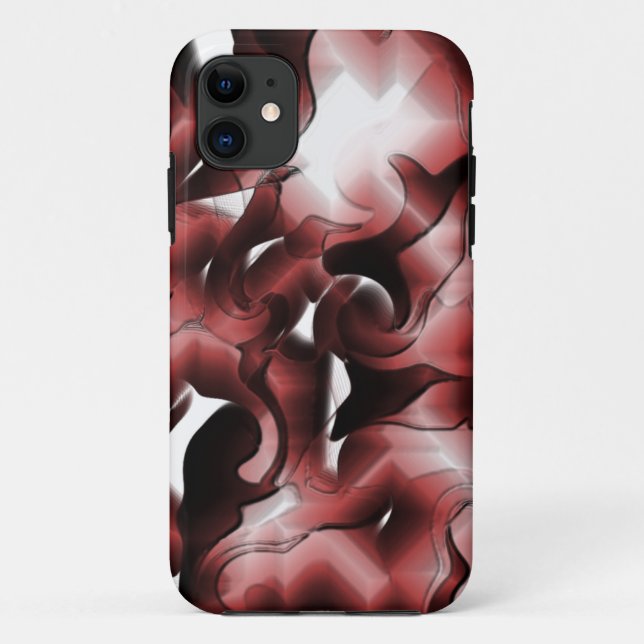 Capa Para iPhone 11 Mistura de nevoeiro acastanhado e mal esculpida (Verso)