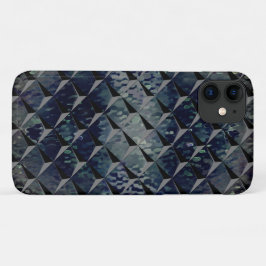 Capa Para iPhone 11 Misturando quadrados 3D com "vidro fumado" esverde