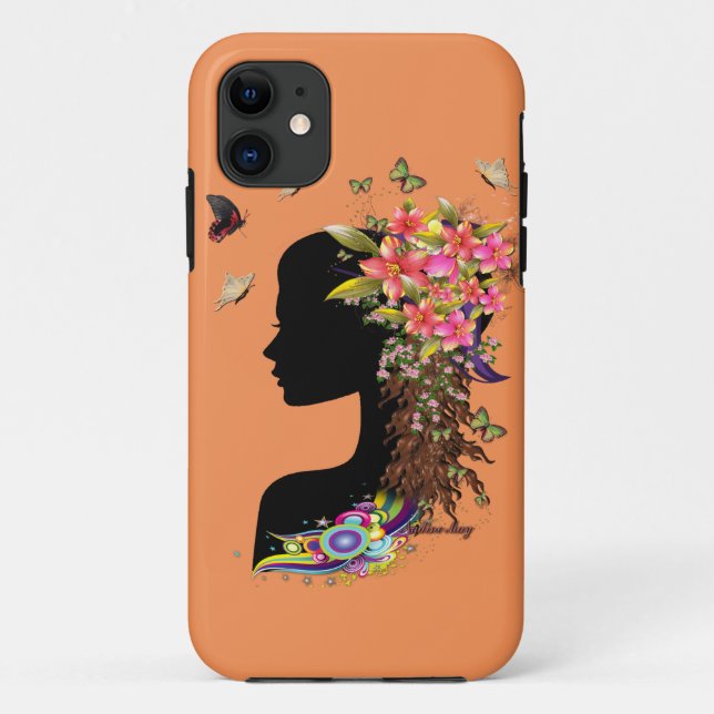 Capa Para iPhone 11 Moda Fantasia Feminina (Verso)